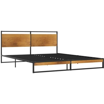 Image of vidaXL Bed Frame without Mattress Metal 140x200 cm