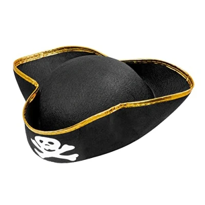 Image of Child Pirate Felt Hats Caps &amp; Headwear for Fancy Dress Costumes Accessory