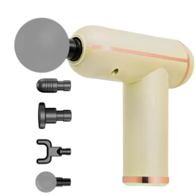 Image of Trendi Massage Gun Deep Tissue Portable Muscle Massager with 4 Heads 6 Speed Quiet Motor Handheld Percussion for Back, Neck, Foot &amp; Body Gift Men, Women, Dad Athletes