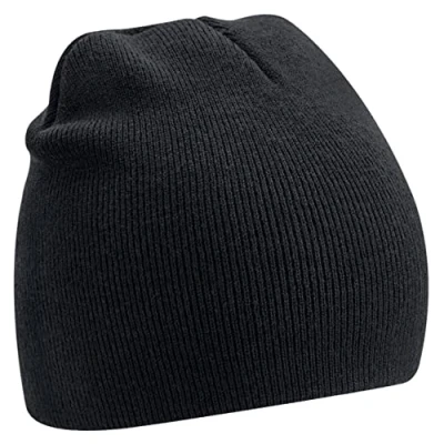 Image of Beechfield B44R Recycled Original Pull On Beanie Black