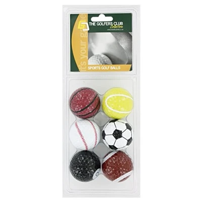 Image of Brand Fusion Golfers Club Novelty &#039;Sports&#039; Golf Balls (6)