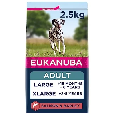 Image of Eukanuba Complete Dry Dog Food for Adult Large and Giant Breeds with Salmon Barley 2.5 kg