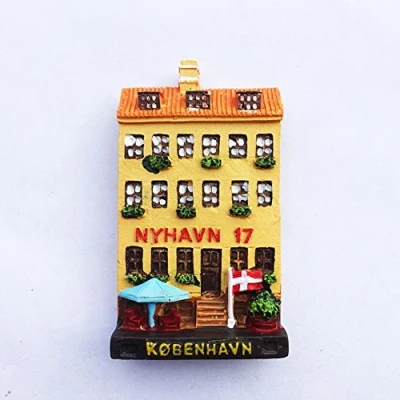 Image of 3D Copenhagen Denmark fridge magnet Souvenir Gift,Home &amp; kitchen decoration refrigerator