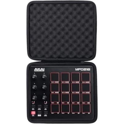 Image of co2CREA Hard Travel Case for Akai Professional MPD218 16 pads USB MIDI Controller,Case Only