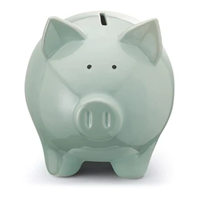 Image of Mousehouse Gifts Adorable Pig Money Bank for Children (Blue, Small)