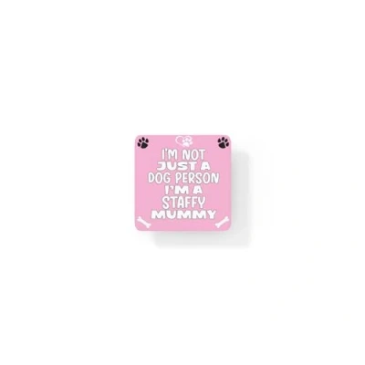 Image of Staffy Coaster Gift I&#039;m Not Just A Dog Person Mummy Novelty Cute Pet Owner Mug Cup Present