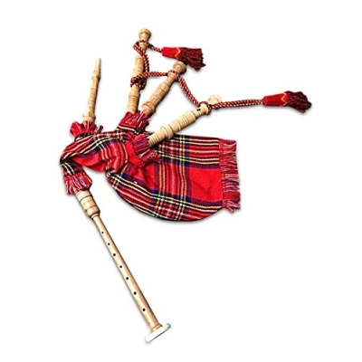 Image of McWilliams Mini Miniature Bagpipe, Bagpipe for Beginners Playable Toy Gift (ROYAL STEWART)