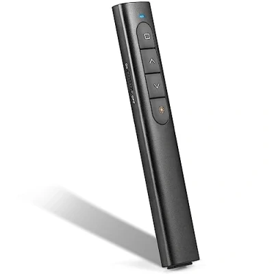 Image of Powerpoint Clicker for Presentation, 2.4GHz Wireless Presenter Remote Presentation Pointer PPT Slide Advancer Computer Support Hyperlink Volume