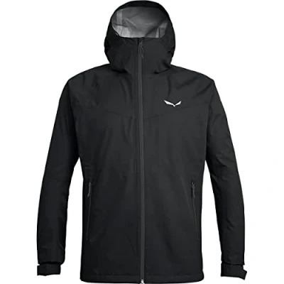 Image of Salewa Men&#039;s PUEZ (AQUA 3) PTX M JKT Jacket, Black Out/0730, 58/4X