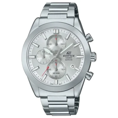 Image of Casio Unisex&#039;s Chronograph Quartz Watch with Stainless Steel Strap EFB 710D 7AVUEF