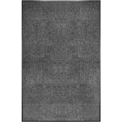 Image of vidaXL Doormat Washable Anthracite 120x180 cm