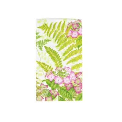 Image of Caspari Fern Garden Guest Towel Napkins 15 Per Package