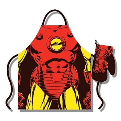 Image of Marvel Iron Man Apron &amp; Oven Glove Set