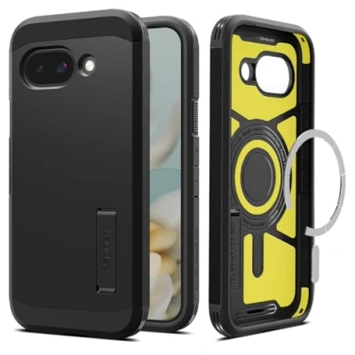 Image of Spigen Tough Armor Magfit TPU Back Cover Black Google Pixel 9a