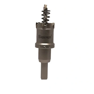 Image of Starrett Carbide Tipped Hole Saw CTD27 TCT Deep Cut Holesaw Cutter For Metal Stainless Steel Iron Aluminium 27mm
