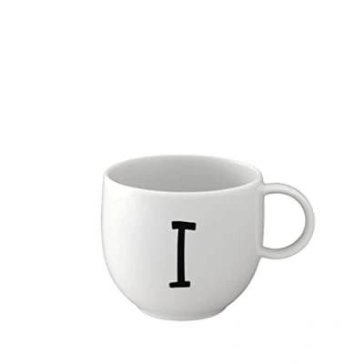 Image of like. by Villeroy &amp; Boch Letters Mug I, 380ml, Premium Porcelain, White