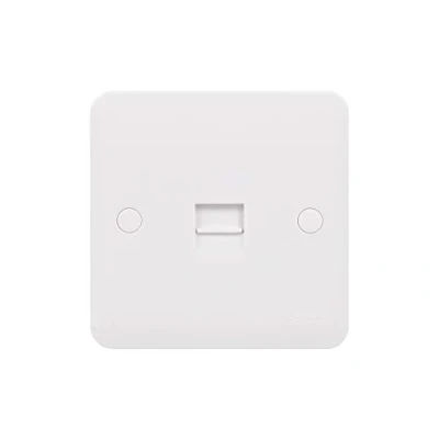 Image of Schneider Electric Lisse White Moulded Single Telephone Socket, Secondary, GGBL7062S,