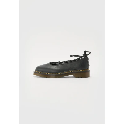 Image of Dr. Martens Elphie LACE UP Ballet pumps, Women&#039;s, Size: 3, Black virginia Leather
