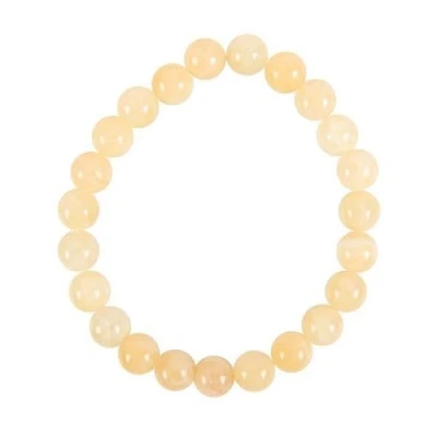 Image of Something Different Wholesale Solar Plexus Chakra Healing Bracelet Yellow Jade Gemstone Bead for Energy Balance and Spiritual Wellness