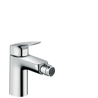 Image of hansgrohe Logis bidet tap 100, pop up waste, chrome