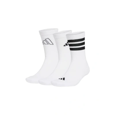 Image of adidas Performance LOGO PACK 3 Sports socks White black, Size: 2 3.5, black