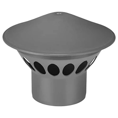 Image of Vent Cowl 75mm Waste Pipe Terminal Valve Soil Air Mushroom Cap Grey