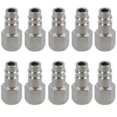 Image of Euro Air Line Hose Fitting Connector Quick Release 1/4 inch BSP Female Thread 10pk