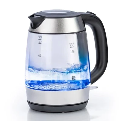 Image of STATUS Portland Water Kettle 1.7 Litre Swivel Cordless Glass 2kw Fast Boiling PORTLANDKETTLE