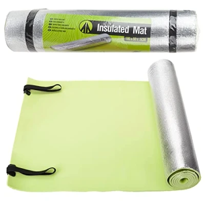 Image of VFM Foil Backed Insulated Mat Summit Outdoor Leisure, Camping, Hiking, Thermal Mat, Festivals, Thick, Padded, Survival Equipment