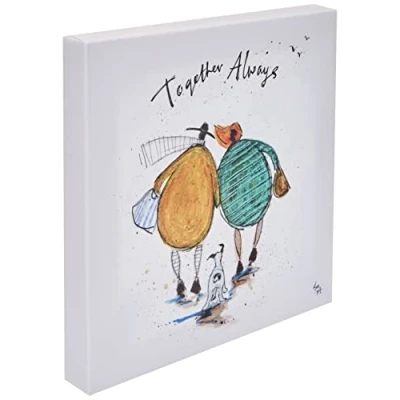 Image of Sam Toft (Together Always Canvas Print 30x30cm, Multi, 30 x 3, 8 cm