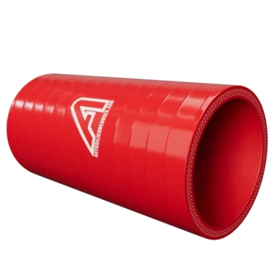 Image of 38mm 1 1/2&quot; ID Silicone Straight Hose Joiner Coupler 75mm Length Red