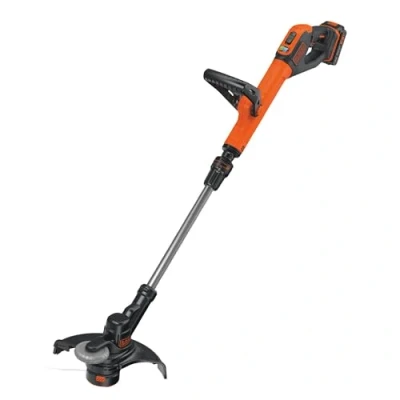 Image of BLACK+DECKER Grass String Trimmer, 18V, Cordless, 28cm Cutting Width with Automatic Single line Feed, 18V Battery is not Included, STC1820PC XJ