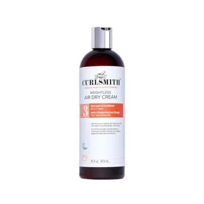 Image of Curlsmith Weightless Air Dry Cream Vegan Leave In Conditioner for Any Hair Type, Smooths (473ml)