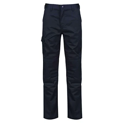 Image of Regatta Men Professional Pro Cargo Hardwearing Water Repellent Multi Pocket Trousers Navy, Size: 28&quot;