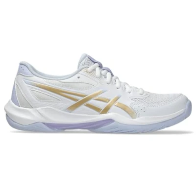 Image of Asics GEL Rocket 12 Volleyball shoes, Women&#039;s, Size: 4, White/champagne shoes