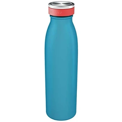 Image of Leitz Water Bottle, Stainless Steel, Thermal Insulation for Hot and Cold Beverages, Reusable, Cosy Range, Calm Blue, 90160061