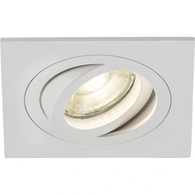 Image of KnightsBridge Ambar Single Tilt Square Downlight White