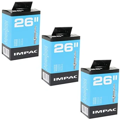 Image of Impac 26&quot; x 1.75 2.35 Mountain Bike Inner Tubes Presta Valve (Pack of 3)