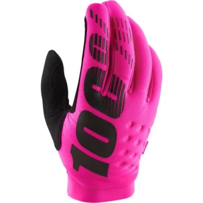 Image of 100% GUANTES BRISKER Gloves S Gloves, Adults Unisex, Neon Pink (Pink)