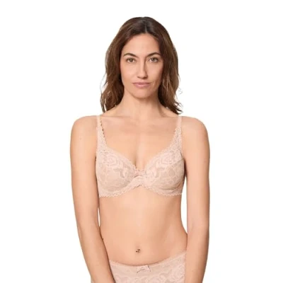 Image of Playtex Women&#039;s Flower Elegance Underwired Bra, Beige, 36E