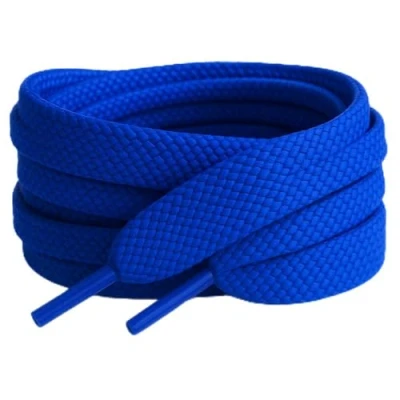 Image of Smart laces 150cm / 59 Royal Blue Coloured Flat Trainer Shoe ideal replacement for adults or kids Trainers sneakers athletic sports shoes football rugby boots Shoelaces