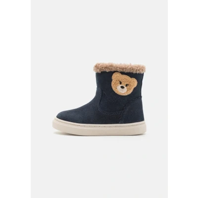 Image of Geox Nashik GIRL Classic ankle boots for kids, Size: 7K, Navy Suede