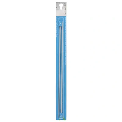 Image of MILWARD 2221309 Single Point Knitting Needles, 30cm, Silver Grey, 3,75 mm