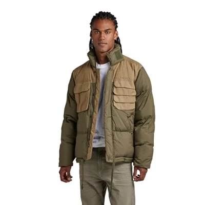 Image of G STAR RAW Men&#039;s Unisex Attac Utility Puffer, Green (shadow olive D21937 D199 B230), M