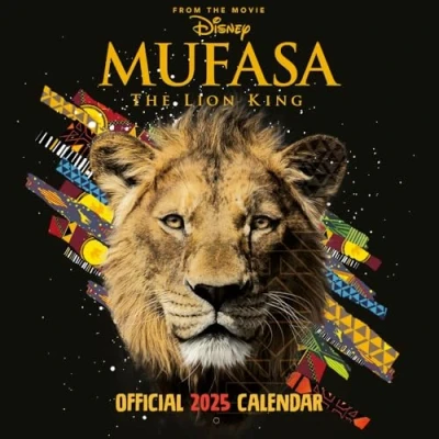 Image of 2025 Calendar Disney Mufasa Movie Month to View Square Official Product: Original Danilo Kalender [Mehrsprachig] [Kalender]
