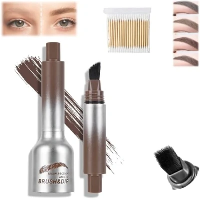 Image of Pagevine Brush Brow, Liftique Eyebrow, Instant Brow Brush, Liquid Eyebrow Fection Angled &amp; Dip (1pcs,03Light Brown)