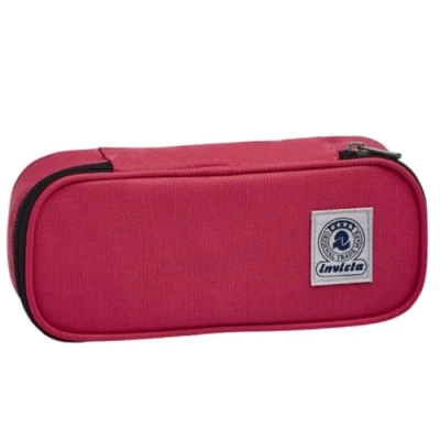 Image of Invicta Pencil case SOLID RECYCLED § Pen Bag, Box for Stationery, Pouch, Perfect School Supplies, Teen, Girls&amp;Boys, Italian Design, red