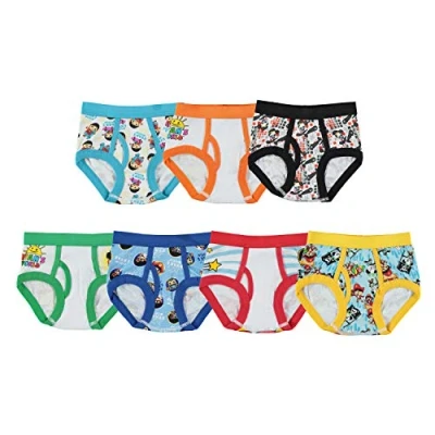 Image of Ryan&#039;s World Boys&#039; 100% Combed Cotton Underwear Briefs Multipacks in Sizes 2/3t, 4t, 4, 6 and 8, 7 Pack, 2 3 Years (Pack of 7)