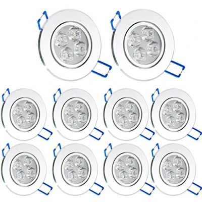 Image of Pack of 10,Pocketman 4W LED Ceiling Light Downlight,Warm White Spotlight Lamp Recessed Lighting Fixture,with Driver