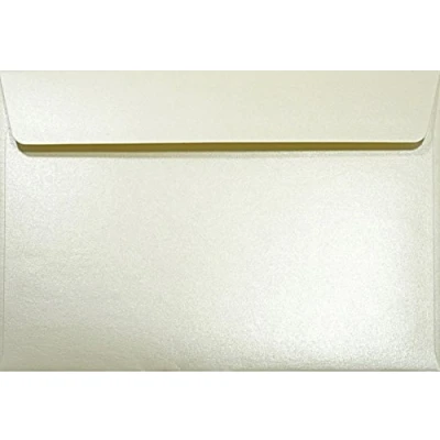 Image of Netuno 25 Cream Pearlescent envelopes DIN C5 162x229mm 6.37x9.01 inches 120gsm Majestic Candlelight Peel&amp;Seal Straight Flap no Window for Invitation Wedding Christmas Birthday Greeting Cards